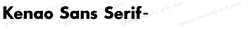 Kenao Sans Serif字体转换